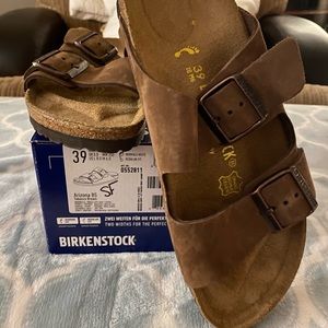 Suede Arizona Birkenstocks